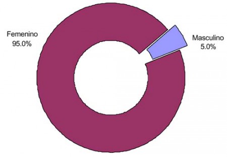 Personal de Enfermería según Sexo